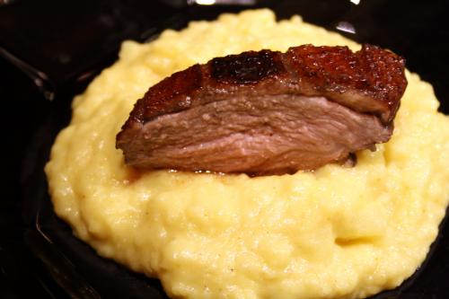 Entenbrust-Sauerbraten mit Curry-Kartoffelstampf