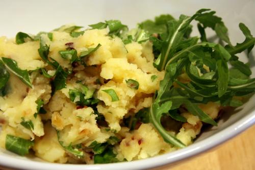 Rucola-Kartoffelstampf
