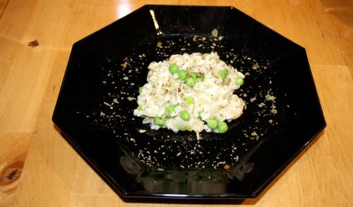 Gr&uuml;nes Erbsenrisotto
